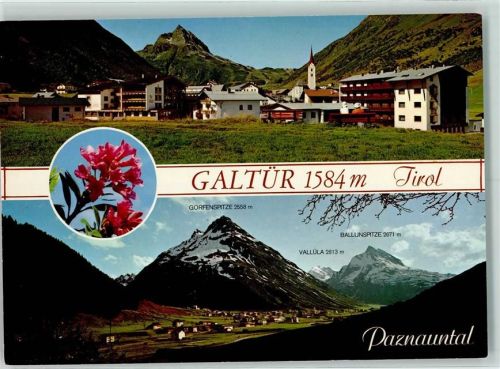Galtür Gorfenspitze Vallüla Ballunspitze Paznauntal