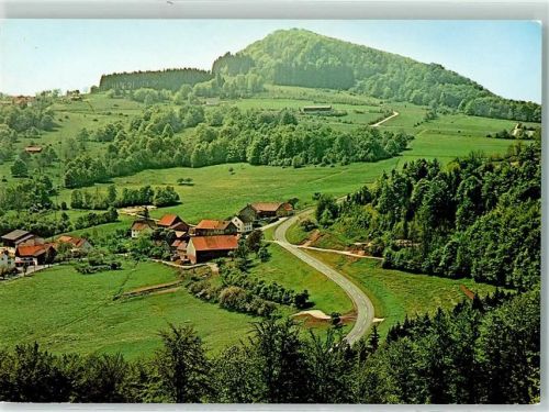 Danzwiesen Rückseite mit Abschürfungen bzw Kleberesten Naturpark Rhön Milseburg