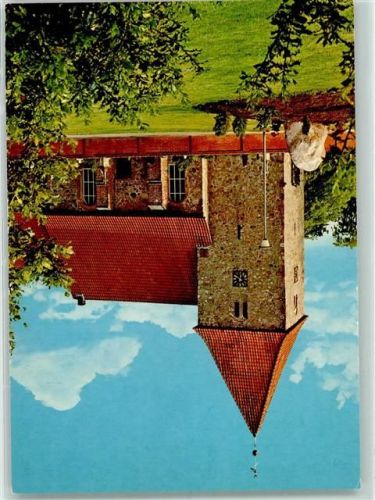 Kirchwalsede Rückseite mit Abschürfungen bzw Kleberesten Kirche St. Bartholomäus