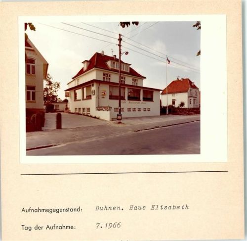 Duhnen Foto montiert auf Karton