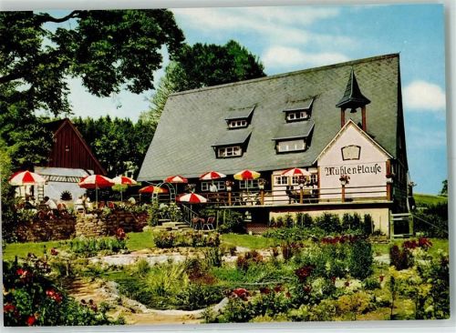 Kappel Rückseite mit Abschürfungen bzw Kleberesten Gasthaus Mühlenklause