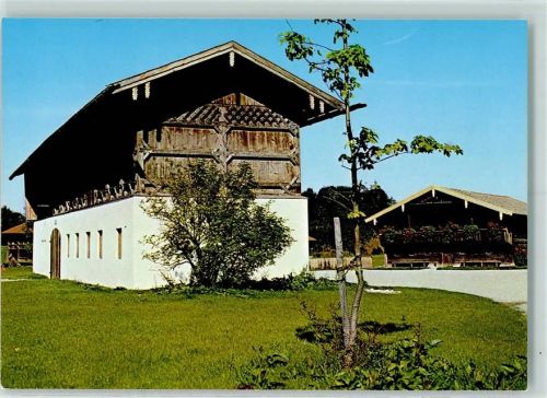 Amerang Rückseite mit Abschürfungen bzw Kleberesten Bauernhausmuseum