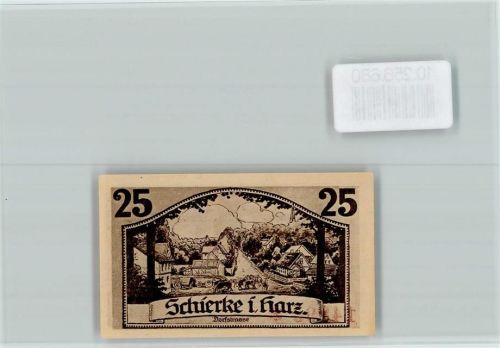 38879 O3706 Schierke am Brocken - Notgeld 25 Pfennig Goethe