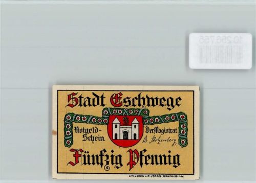 Eschwege Notgeld 50 Pfennig