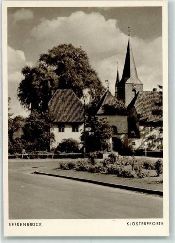 Bersenbrück Klosterpforte Rückseite mit Abschürfungen bzw Kleberesten