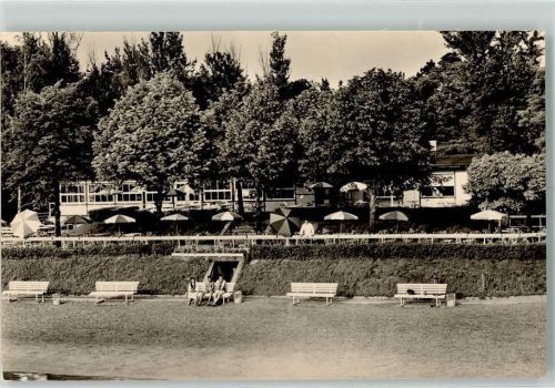 Biesenthal HO-Gaststätte am Strandbad Rückseite mit Abschürfungen bzw Kleberesten