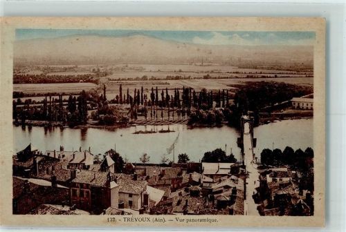 Trevoux 1916 Vue generale , Brücke AK