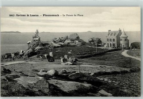 Ploumanac'h 1919 La Pointe du Phare, Leuchtturm AK