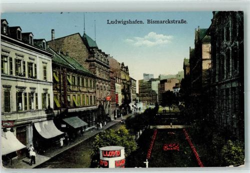 Ludwigshafen Bismarckstraße Litfaßsäule