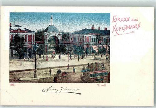 Kopenhagen 1900 Tivoli AK