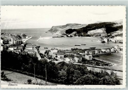 Zumaia 1960 Vista panoramica AK