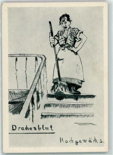 Künstlerkarte Reihe Wein Nr. 6 Drachenblut AK