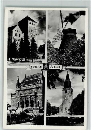 Turku 1962 Versch. Abbildungen AK