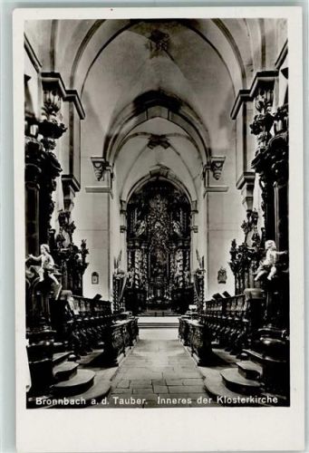 Bronnbach Inneres der Klosterkirche