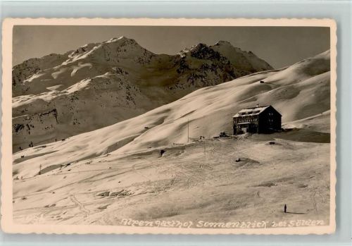 Sölden Alpengasthof Sonnenblick Winteraufnahme