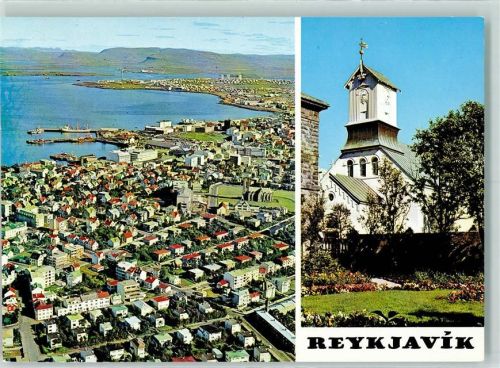 Reykjavik Fliegeraufnahme Der evangel. Dom