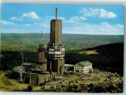 61389 W6384 Feldberg , Taunus - Fernseh- UKW- u. Fernmeldeturm Fliegeraufnahme