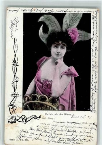1901 Du bist wie eine Blume - Verlag Liersch Serie D Nr. 317