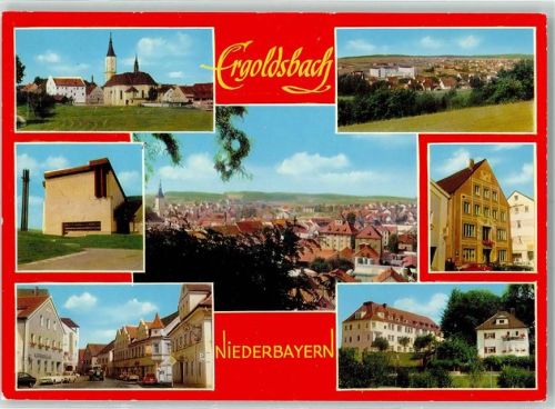 Ergoldsbach Rückseite mit Abschürfungen bzw Kleberesten