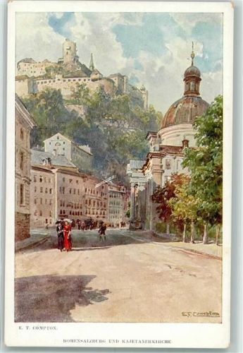Salzburg Hohen Salzburg Kirche Kajetanerkirche AK