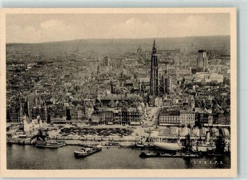 Antwerpen Fliegeraufnahme De la radet et de la ville