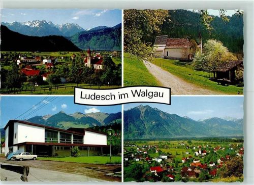 Ludesch Ludesch gegen Rhätikon Kirche St. Martin Blumenegghalle Ludesch gegen Mondspitze