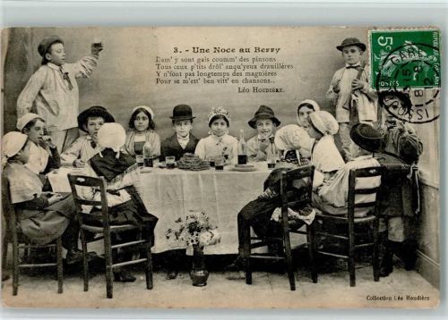 1912 Nr. 3 Une Noce au Berry - Kinder - gedeckter Tisch