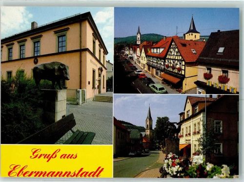 Ebermannstadt Rathaus Eber Skulptur