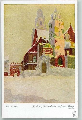 Krakau Kathedrale auf der Burg sign Wl. Bielecki