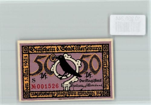 06217 O4200 Merseburg - Notgeld Rathaus Rabe