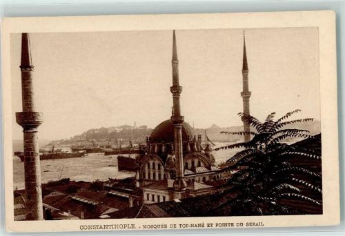 Konstantinopel 1925 Mosche de Top-Hane et Pointe du Serail AK
