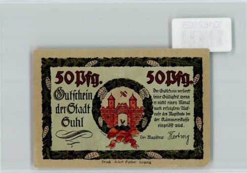 Suhl Notgeld Ortsansicht