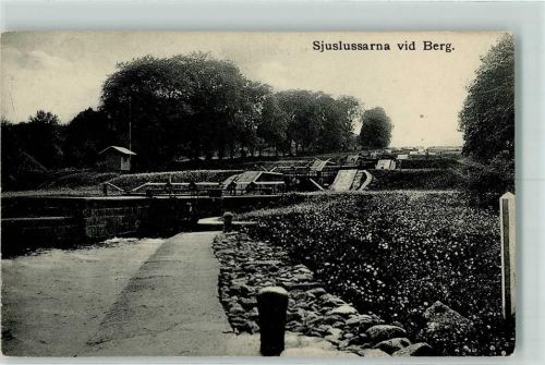 Berg 1919 Schleusentreppen - Sjuslussarna vid Berg