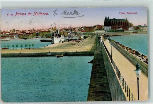 Palma 1913 Hafen AK