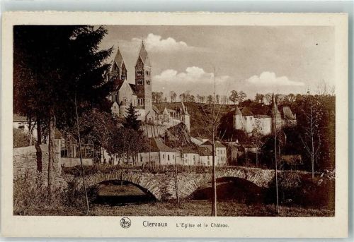 Clerf 1925 Eglise et le Chateau AK