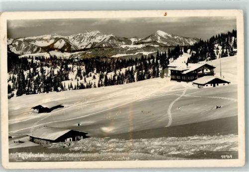 Kössen 1950 Eggenalm im Winter AK