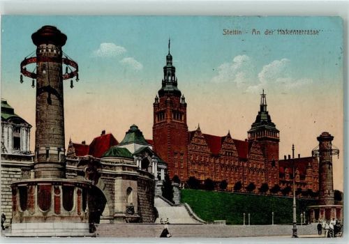 Stettin 1912 An der Hakenterrasse AK