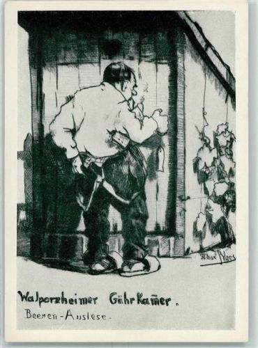 Walporzheim Beeren Auslese Künstlerkarte Reihe Wein Nr. 11