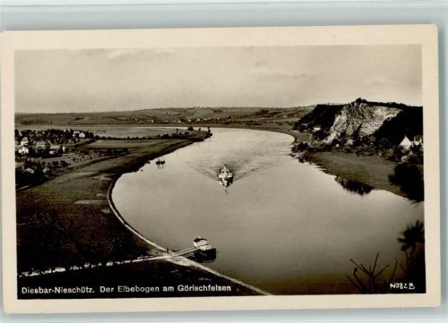 Nieschütz Elbebogen Dampfschiff