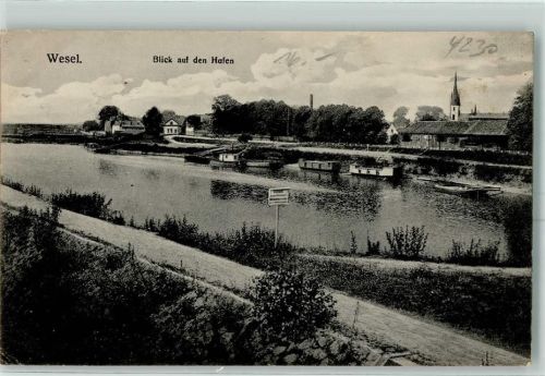 Wesel Blick auf den Hafen