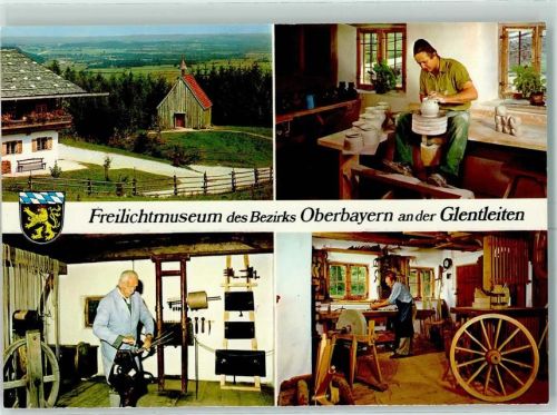 Großweil Freilichtmuseum Gentleiten Holzkapelle Hafnerei Seilerei Wagnerei