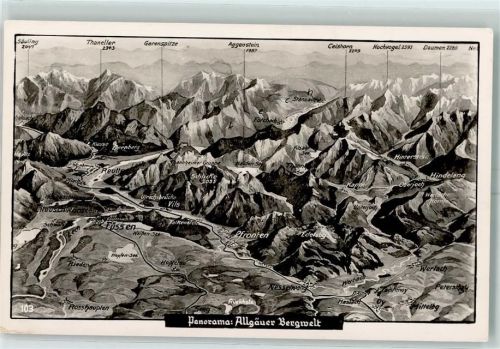 Pfronten Allgäuer Bergwelt Landkarte