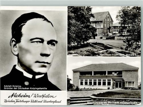 33039 W3493 Nieheim - Adolph Kolping Portrait Wohnhaus Friedrich With Webers