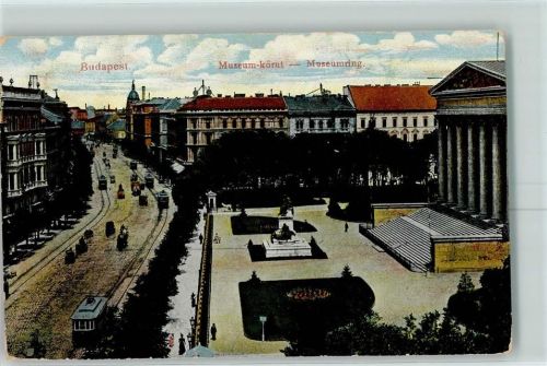 Budapest 1916 Straßenbahn Museumsring Feldpost WK I