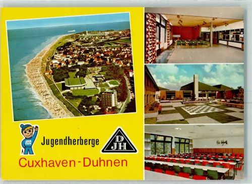 Duhnen Jugendherberge Innenansicht Freiluftschachfeld Strand
