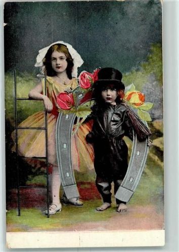 1908 Neujahr Schornsteinfeger AK