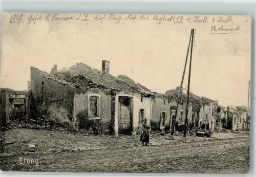 Laon 1915 Feldpost WK I XII. Armeekorps Eton