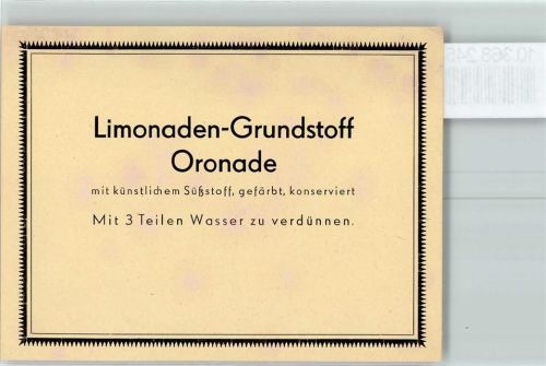 Limonaden Grundstoff Oronade