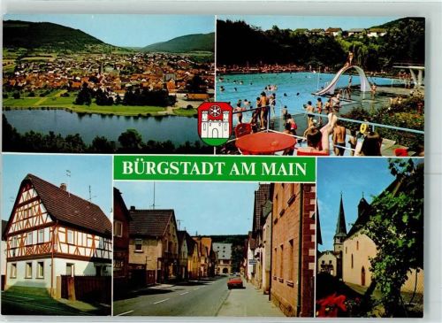Bürgstadt Schwimmbad Fachwerkhaus Dorfstraße