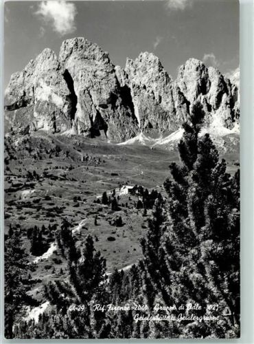 Regensburger Hütte Rif. Firenze Geislergruppe Hüttenstempel